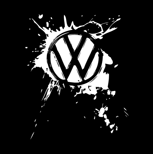 VW Logo Nr. 11 (quantité 1 = 2 Logo Films /2 feux de porte)