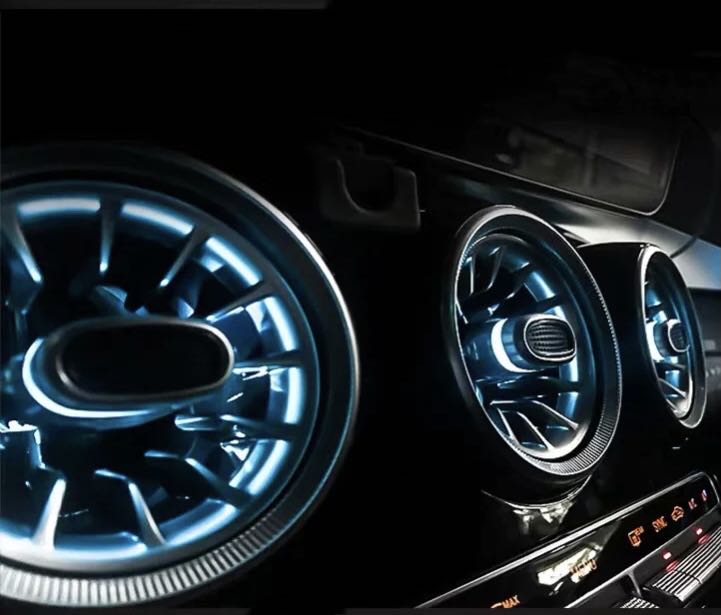 64-color Central control board ambient atmospheric Turbine light outlet For Mercedes-Benz