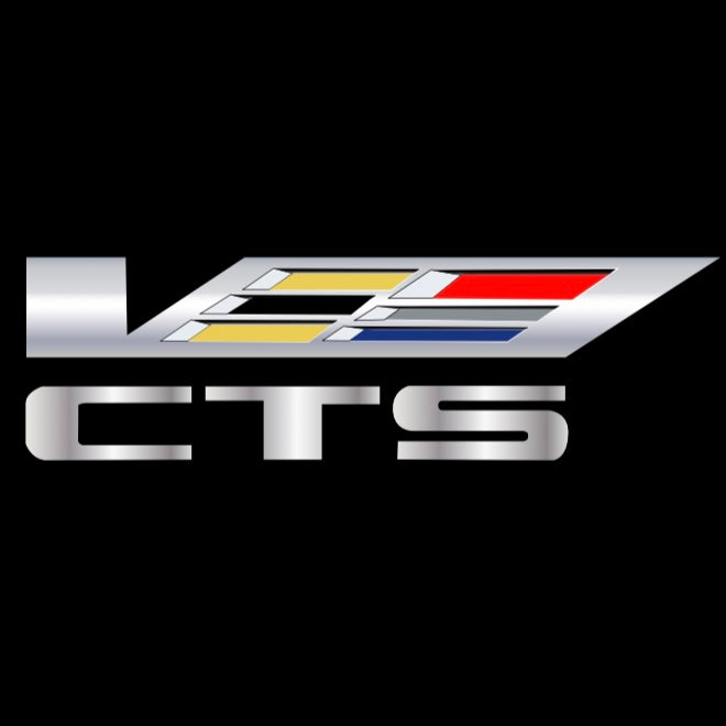 CADILLAC CTS L LOGO PROJECTOT LIGHTS Nr.9751 (quantity 1 = 2 Logo Films /2 door lights）