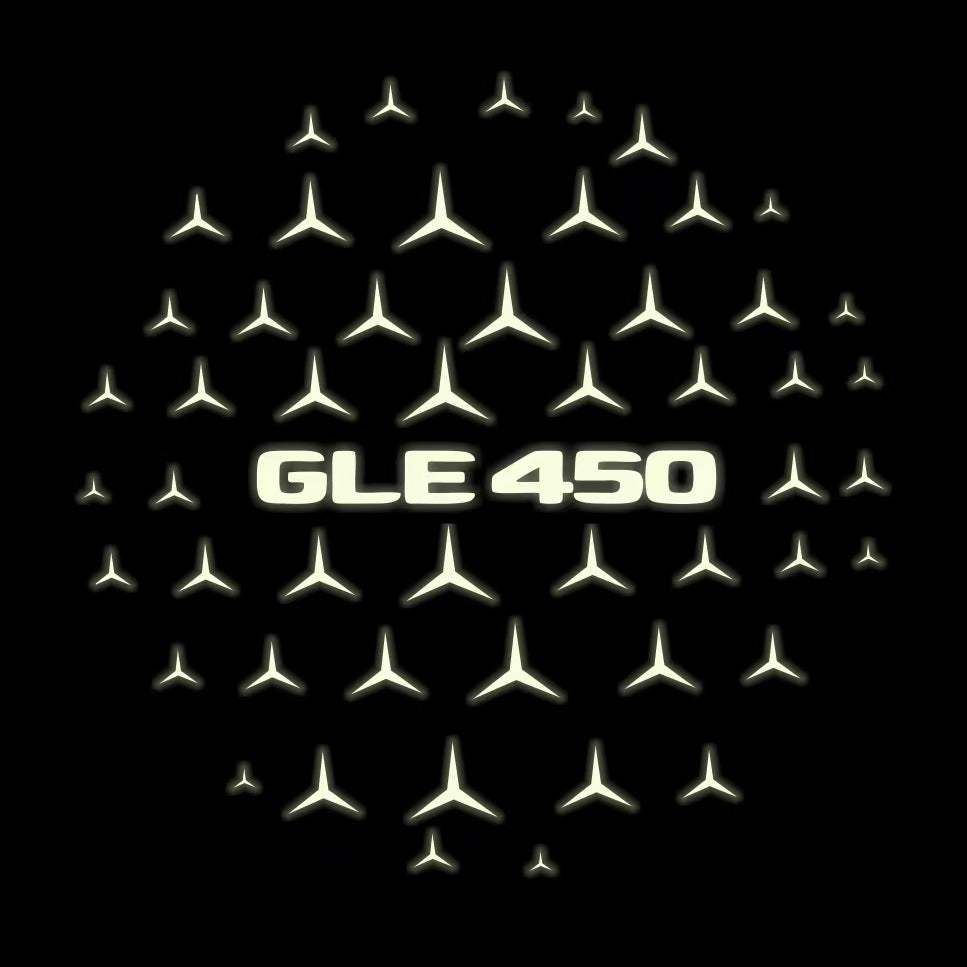 أضواء بروجكتور شعار MERCEDES BENZ رقم 03 (الكمية 1 = 1 مجموعة / 2 أضواء باب)