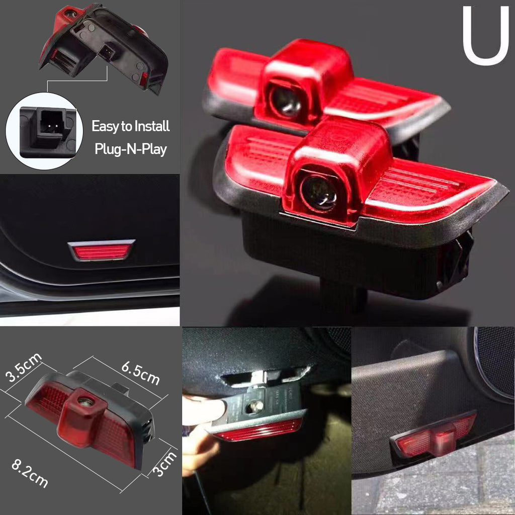 MERCEDES BENZ BRABUS LOGO PROJECTOT LIGHTS Nr.24 (quantité 1 = 1 ensemble/2 feux de porte)