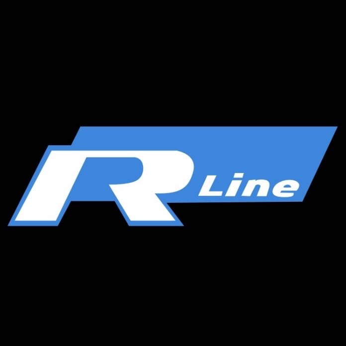 Volkswagen Türleuchten R LINE Logo Nr. 53 (Menge 1 = 2 Logofolien /2 Türleuchten)
