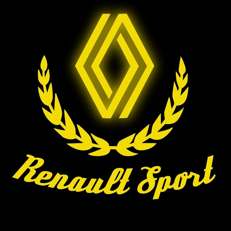 RENAULT Sport LOGO PROJECROTR LIGHTS Nr.0959 (quantity  1 =  2 Logo Film & 2 door lights)