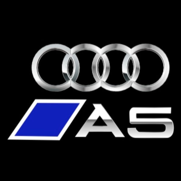 AUDI LOGO PROJECTOT LIGHTS Nr.120 (quantité 1 = 2 Logo Films /2 feux de porte)