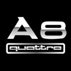 AUDI A8 LOGO PROJECTOT LIGHTS Nr.46B1 (quantity 1 = 2 Logo Films /2 door lights）