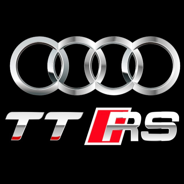AUDI  TTRS LOGO PROJECTOT LIGHTS  (quantity 1 = 2 Logo Films /2 door lights）Nr.12B50