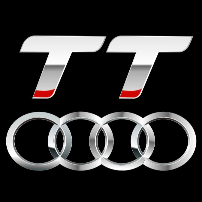 AUDI  TT  LOGO PROJECTOT LIGHTS  (quantity 1 = 2 Logo Films /2 door lights）Nr.12B15