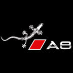 AUDI LOGO PROJECTOR LIGHTS Nr.46 (Menge 1 = 2 Logo Films / 2 Türlichter)