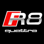 AUDI LOGO PROJECT LIGHTS Nr.120 (quantità 1= 2 Logo Films /2 porta luci）