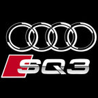 AUDI LOGO PROJECTOT LIGHTS Nr.120 (Menge 1 = 2 Logofolien /2 Türleuchten)