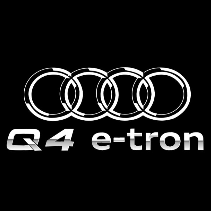 AUDI  Q4 LOGO PROJECTOT LIGHTS  (quantity 1 = 2 Logo Films /2 door lights）Nr.12B22