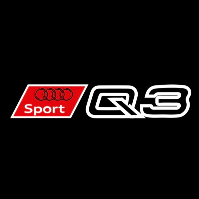 AUDI LOGO PROJECT LIGHTS Nr.120 (quantità 1= 2 Logo Films /2 porta luci）