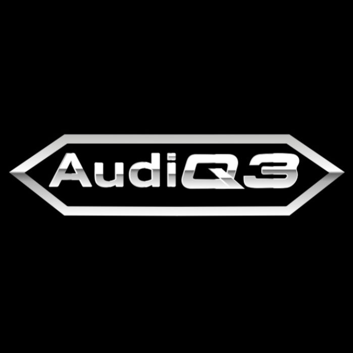 LUCES DE PROYECTOR LOGO AUDI No 120 (cantidad 1 = 2 películas con logotipo / 2 luces de puerta)