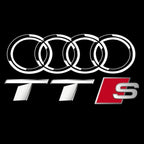 AUDI  TTS LOGO PROJECTOT LIGHTS  (quantity 1 = 2 Logo Films /2 door lights）Nr.12B29