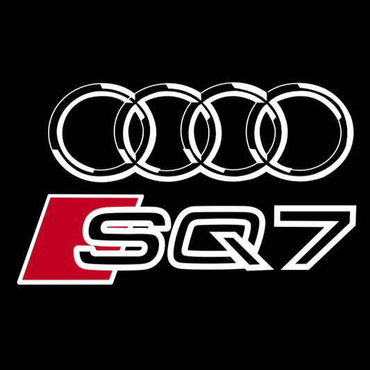 AUDI LOGO PROJECTOT LIGHTS Nr.120 (الكمية 1 = 2 Logo Films /2 أضواء الباب)