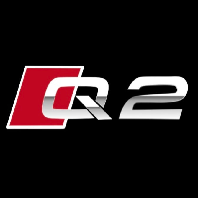 AUDI  Q2  LOGO PROJECTOT LIGHTS  (quantity 1 = 2 Logo Films /2 door lights）Nr.12B69