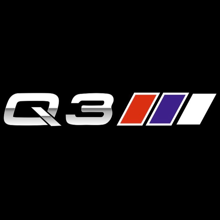 AUDI LOGO PROJECTOT LIGHTS Nr.120 (Menge 1 = 2 Logofolien /2 Türleuchten)