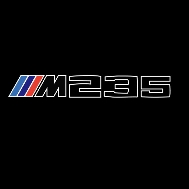 ÉCLAIRAGE DE PROJECTEUR BMW M3 LOGO Nr.24 (quantité 1 = 1 jeux / 2 feux de porte)