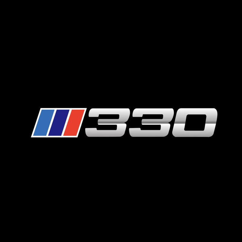 ÉCLAIRAGE DE PROJECTEUR BMW M3 LOGO Nr.24 (quantité 1 = 1 jeux / 2 feux de porte)