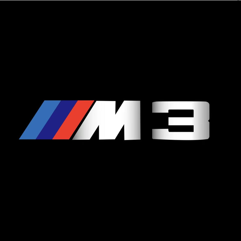 LUCES DE PROYECTOR DEL LOGOTIPO BMW M3 Nr.24 (cantidad 1 = 1 juegos / 2 luces de puerta)