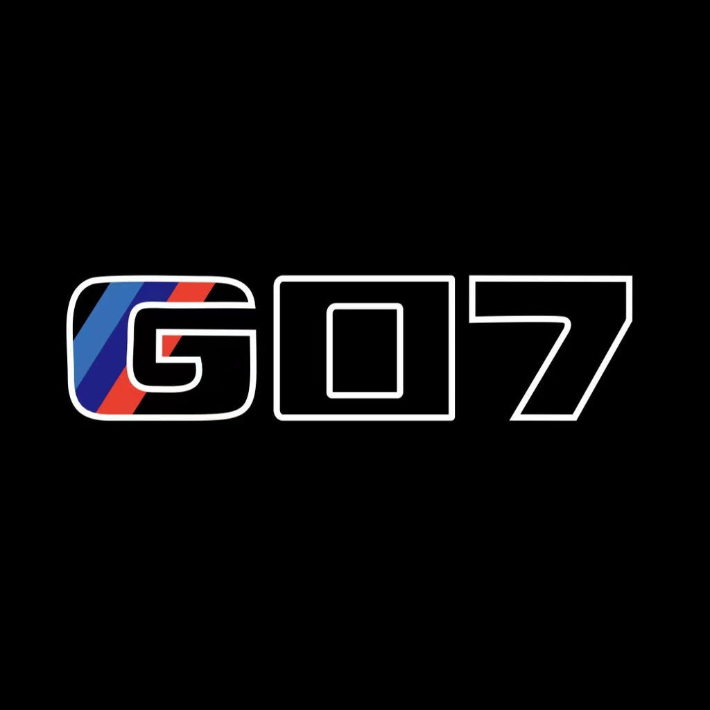 X7 Racing Logo BMW X7 / X7M G07 LOGO PROJECTOT LIGHTS (quantity 1 = 1 sets/2 door lig ...