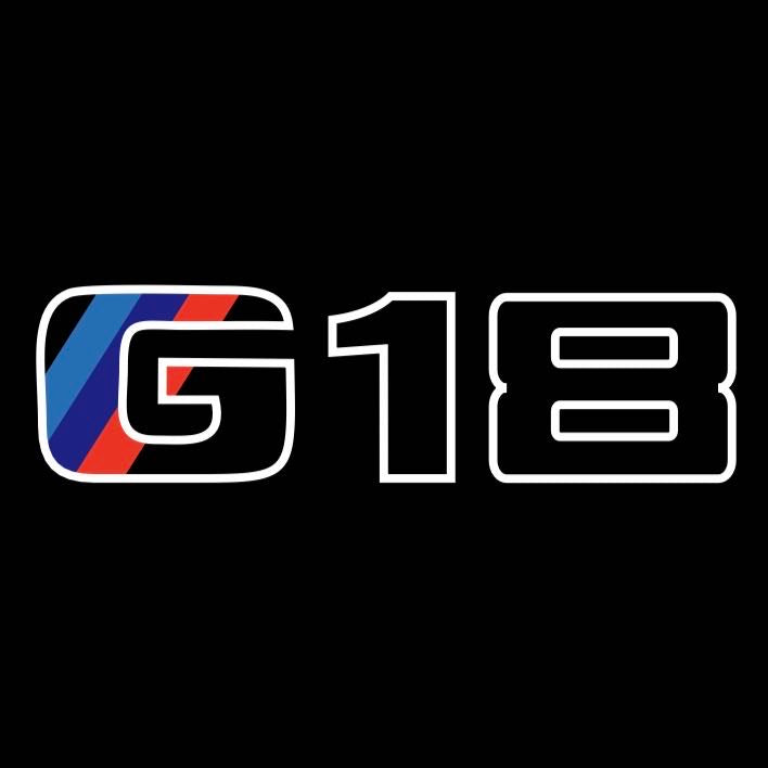 ÉCLAIRAGE DE PROJECTEUR BMW M3 LOGO Nr.24 (quantité 1 = 1 jeux / 2 feux de porte)