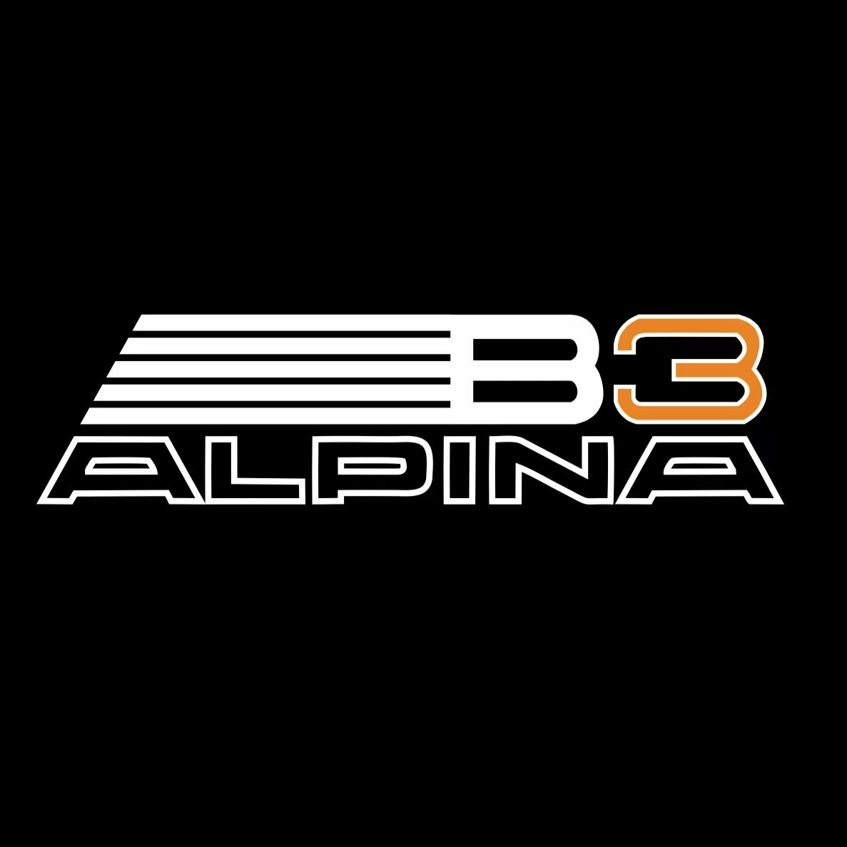 ALPINA B3  LOGO PROJECTOT LIGHTS  (quantity 1 = 1 sets/2 door lights) Nr.07A30
