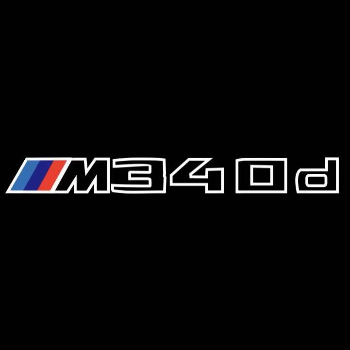 ÉCLAIRAGE DE PROJECTEUR BMW M3 LOGO Nr.24 (quantité 1 = 1 jeux / 2 feux de porte)