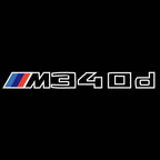 ÉCLAIRAGE DE PROJECTEUR BMW M3 LOGO Nr.24 (quantité 1 = 1 jeux / 2 feux de porte)