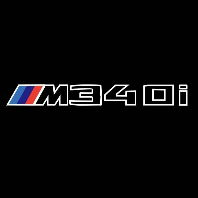 ÉCLAIRAGE DE PROJECTEUR BMW M3 LOGO Nr.24 (quantité 1 = 1 jeux / 2 feux de porte)