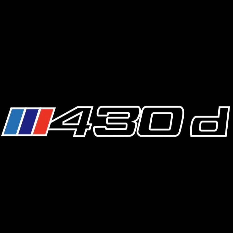 LUCES DE PROYECTOR DEL LOGOTIPO BMW M3 Nr.24 (cantidad 1 = 1 juegos / 2 luces de puerta)