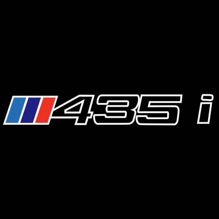 ÉCLAIRAGE DE PROJECTEUR BMW M3 LOGO Nr.24 (quantité 1 = 1 jeux / 2 feux de porte)