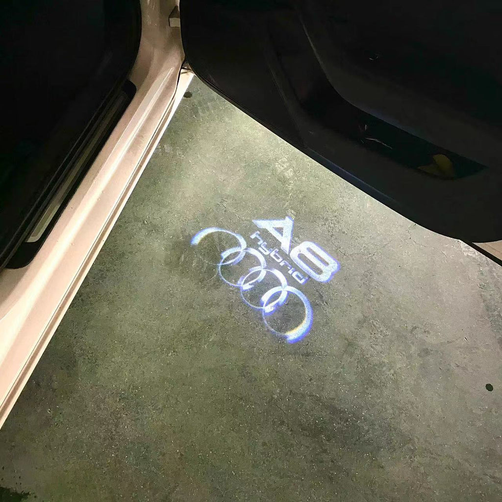 AUDI LOGO PROJECTOT LIGHTS Nr.46 (quantité 1 = 2 Logo Films /2 feux de porte)