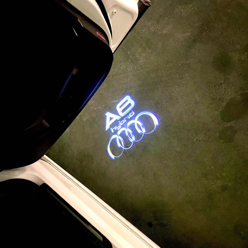 AUDI LOGO PROJECTOT LIGHTS Nr.46 (quantité 1 = 2 Logo Films /2 feux de porte)