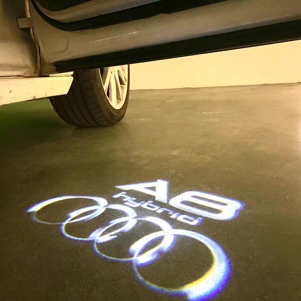 AUDI LOGO PROJECTOT LIGHTS Nr.46 (quantité 1 = 2 Logo Films /2 feux de porte)