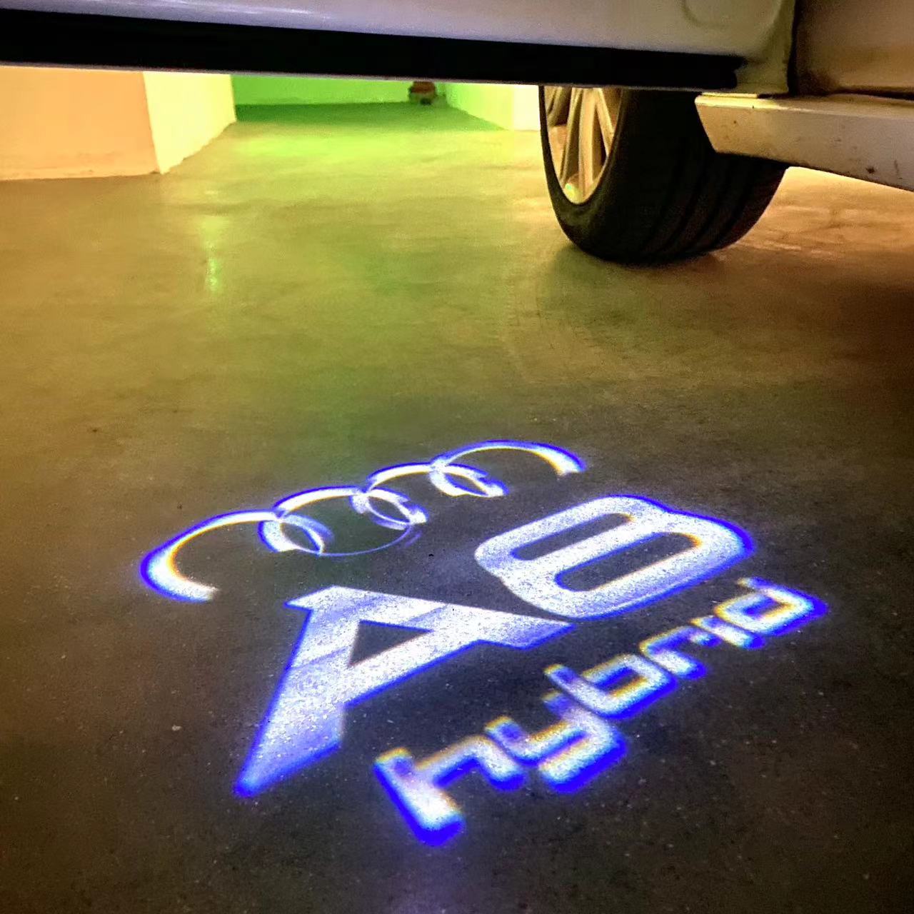 AUDI LOGO PROJECTOT LIGHTS Nr.46 (quantità 1 = 2 Logo Film /2 porta luci)