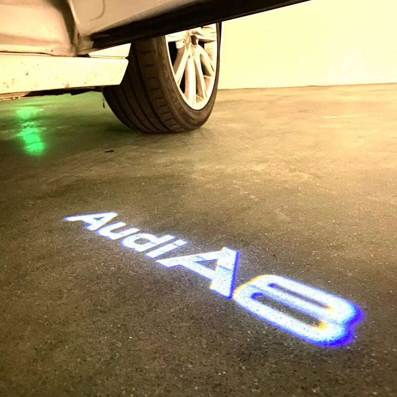 AUDI A8 LOGO PROJECTOT LIGHTS Nr.46B3 (quantity 1 = 2 Logo Films /2 door lights）