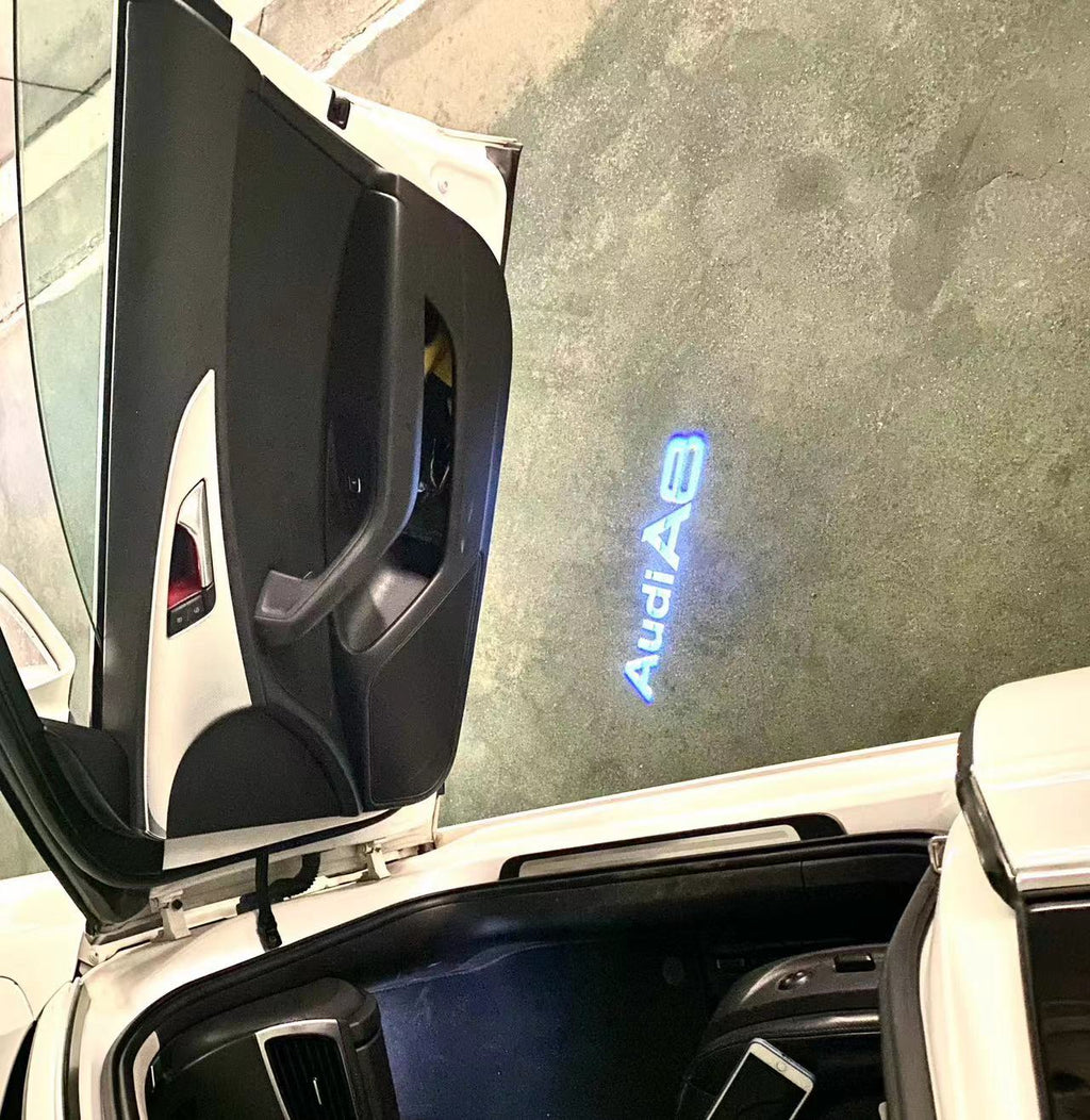 AUDI LOGO PROJECTOT LIGHTS Nr.46 (quantité 1 = 2 Logo Films /2 feux de porte)