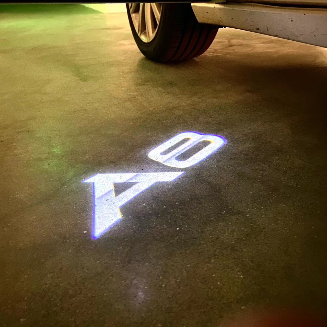AUDI LOGO PROJECTOT LIGHTS Nr.46 (quantità 1 = 2 Logo Film /2 porta luci)