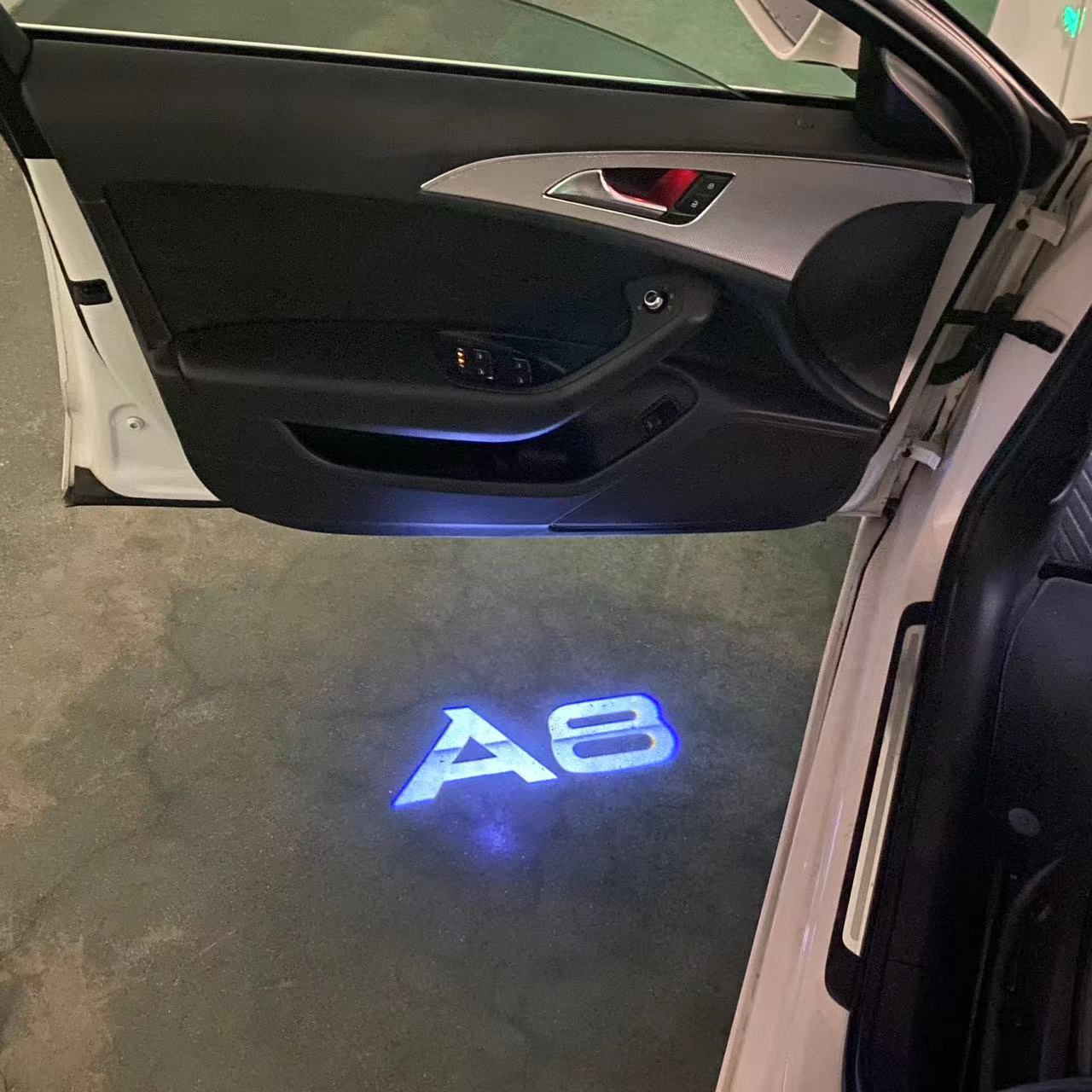 AUDI LOGO PROJECTOT LIGHTS Nr.46 (cantidad 1 = 2 Logo Films /2 luces de puerta)