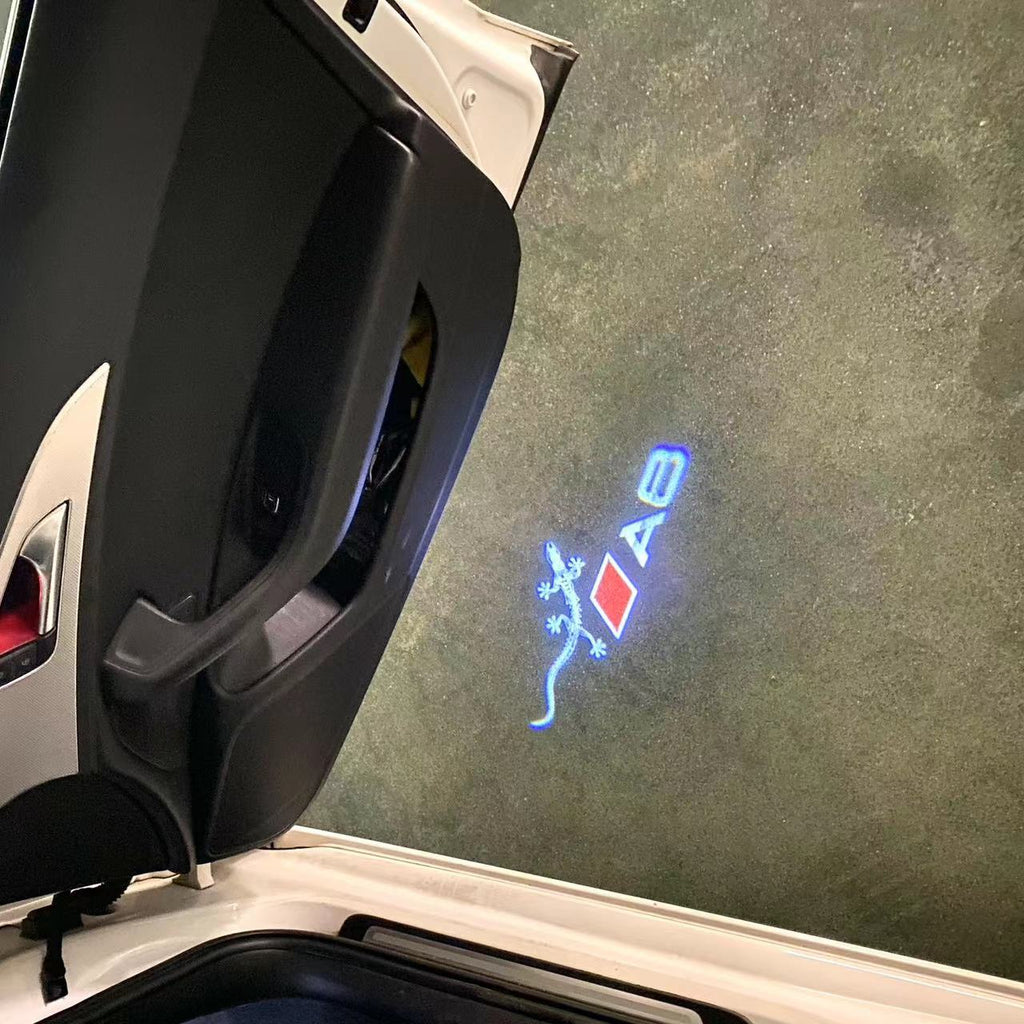 AUDI LOGO PROJECTOR LIGHTS Nr.46 (Menge 1 = 2 Logo Films / 2 Türlichter)