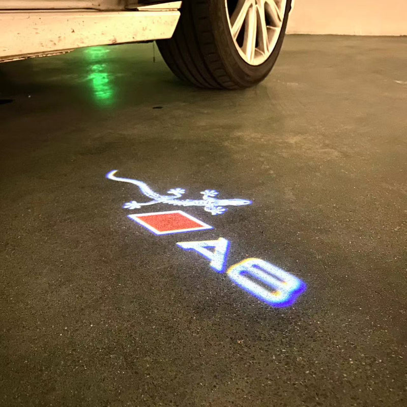 AUDI LOGO PROJECTOR LIGHTS Nr.46 (Menge 1 = 2 Logo Films / 2 Türlichter)