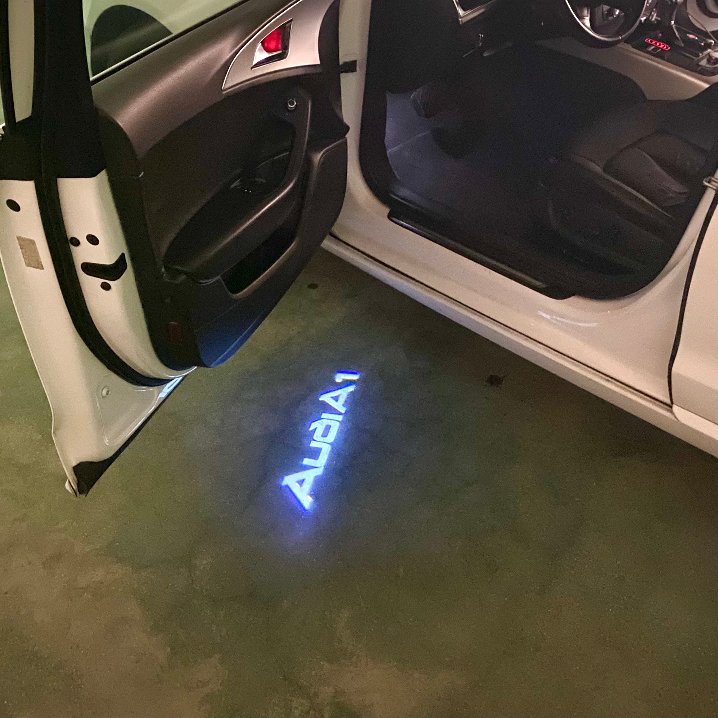 AUDI LOGO PROJECTOT LIGHTS Nr.148 (quantità 1 = 2 Logo Films /2 luci porta)