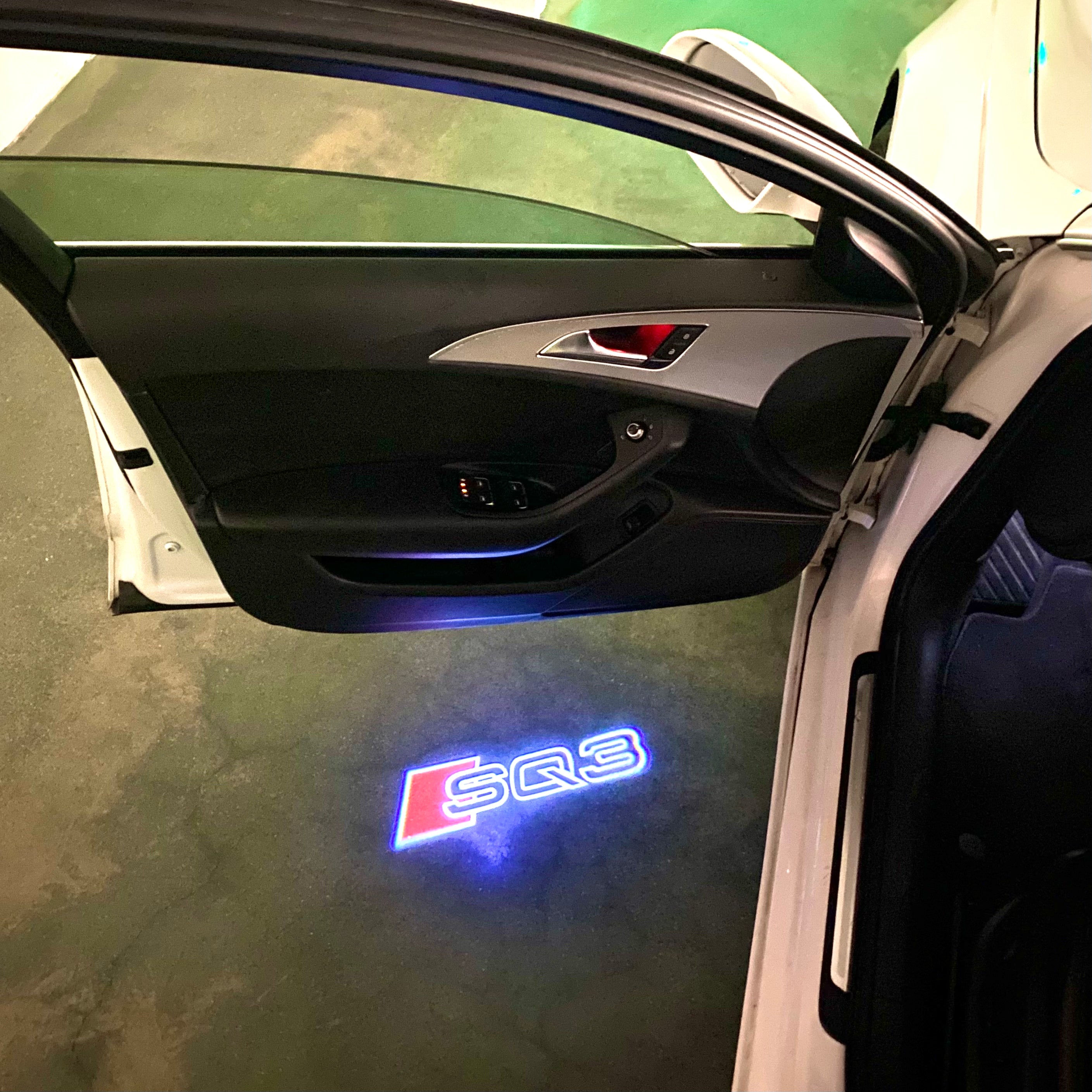 AUDI LOGO PROJECT LIGHTS Nr.120 (quantità 1= 2 Logo Films /2 porta luci）