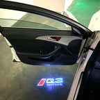 AUDI  Q3 LOGO PROJECTOT LIGHTS  (quantity 1 = 2 Logo Films /2 door lights）Nr.12B26