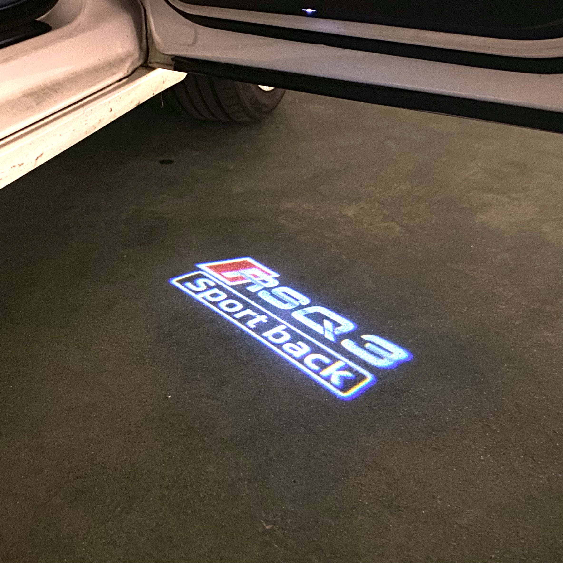 AUDI LOGO PROJECT LIGHTS Nr.120 (quantità 1= 2 Logo Films /2 porta luci）