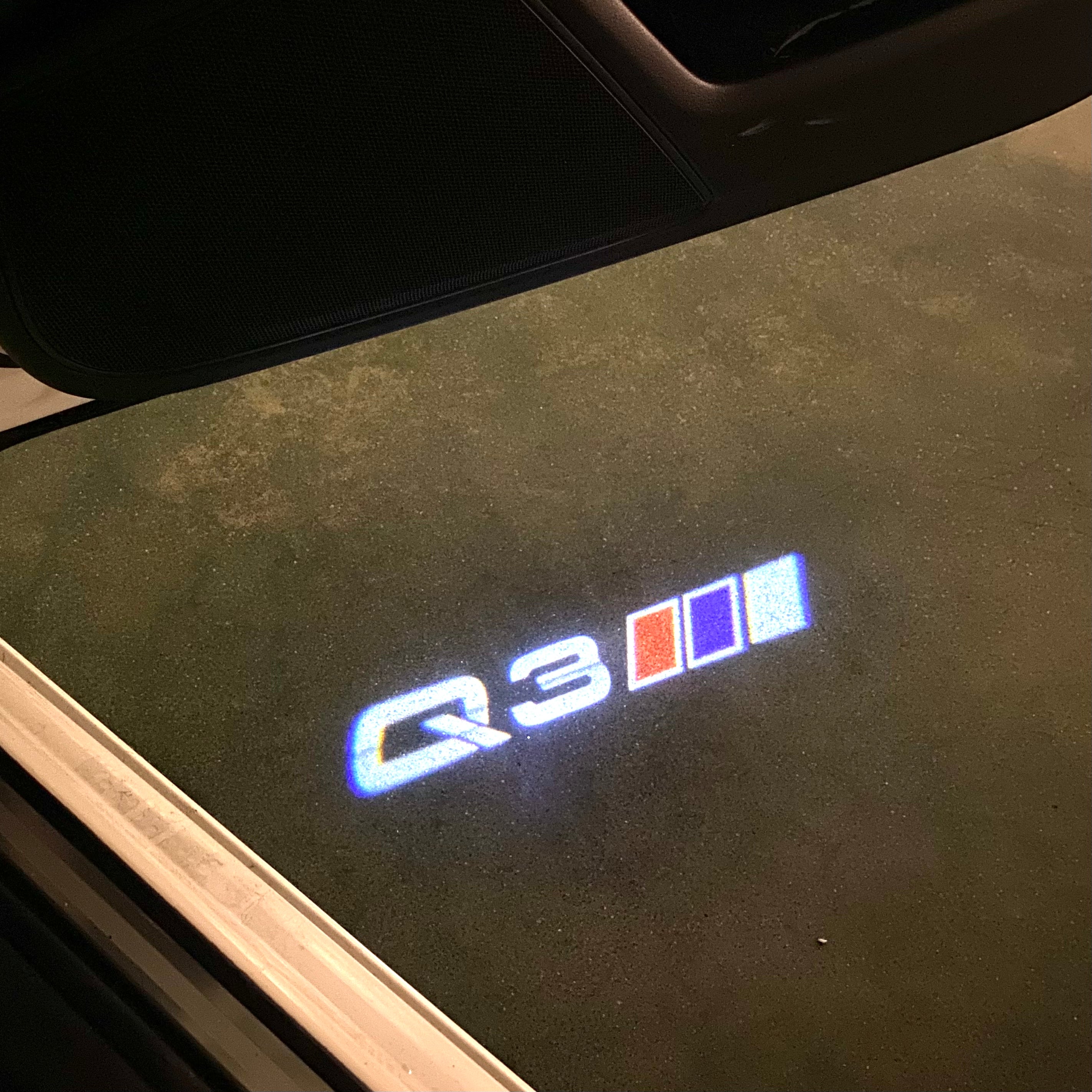 AUDI LOGO PROJECT LIGHTS Nr.120 (quantità 1= 2 Logo Films /2 porta luci）