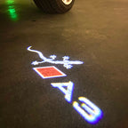 AUDI  A3 LOGO PROJECTOT LIGHTS  (quantity 1 = 2 Logo Films /2 door lights）Nr.12B74
