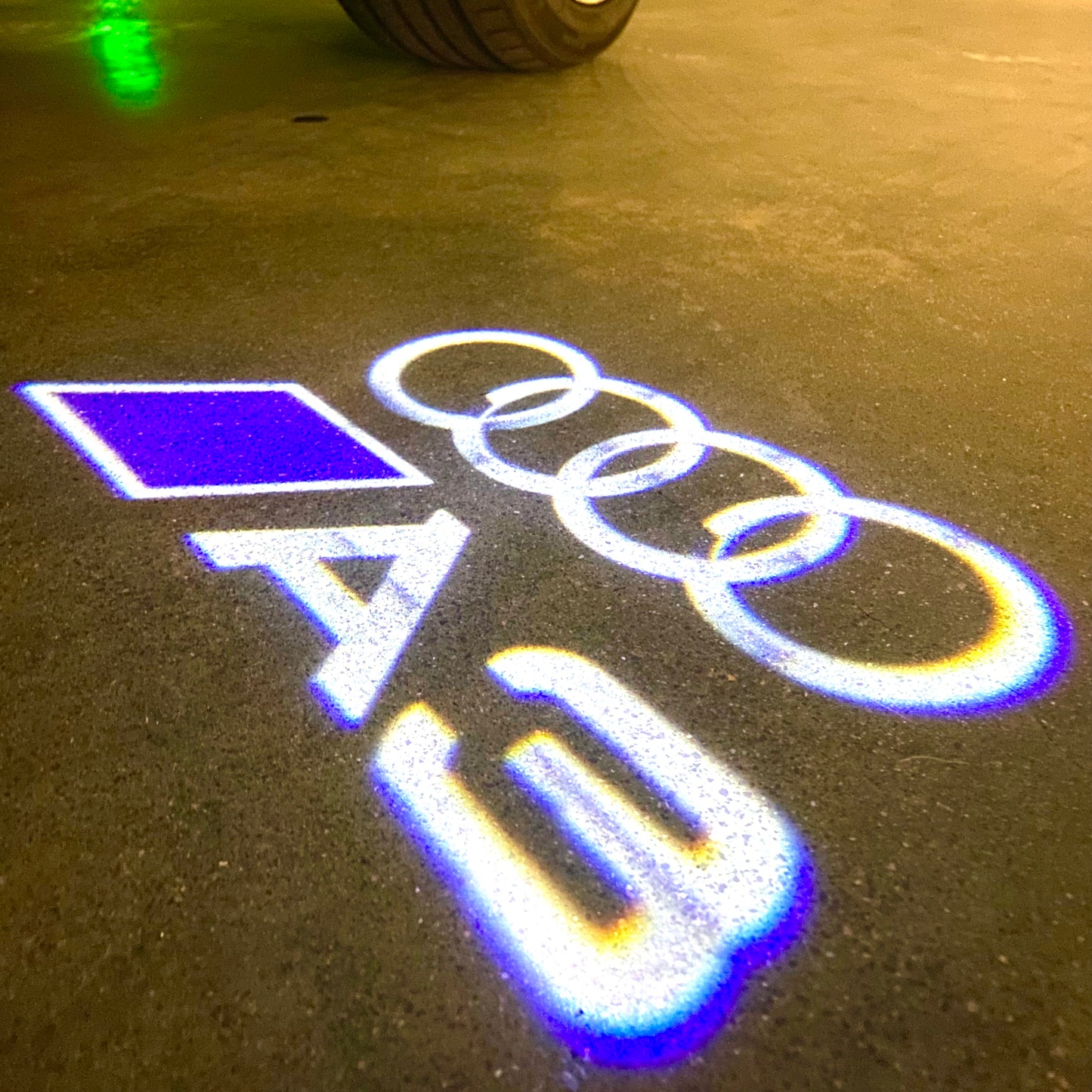 AUDI LOGO PROJECT LIGHTS Nr.120 (quantità 1= 2 Logo Films /2 porta luci）