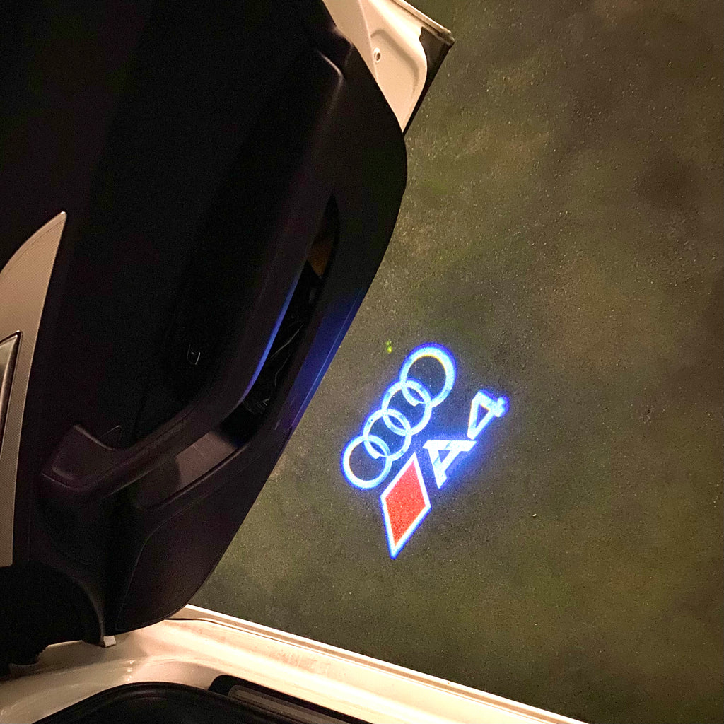 AUDI LOGO PROJECT LIGHTS Nr.120 (quantità 1= 2 Logo Films /2 porta luci）